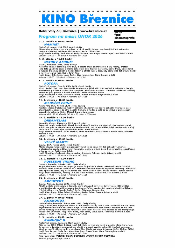 únor v&nbsp;kině