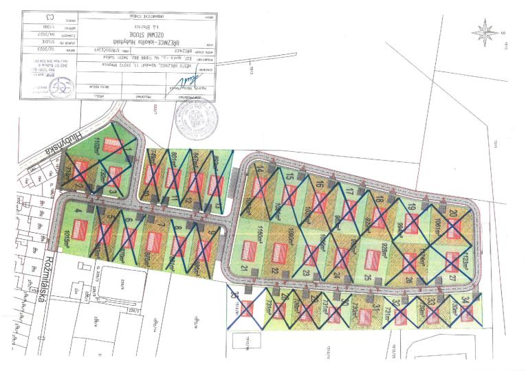 Aktuální obsazenost pozemků Hlubyňská k 12.5.2025